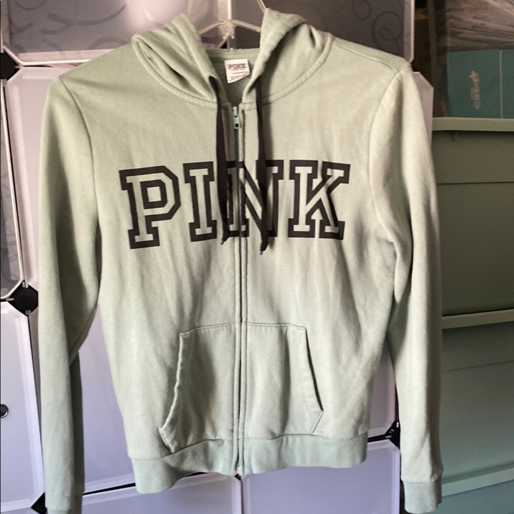 Light Green Pink Sweatshirt